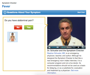 Everyday Health Symptom Checker Screen Shot