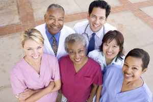 group of doctors and nurses-standing together nhcps clinicals