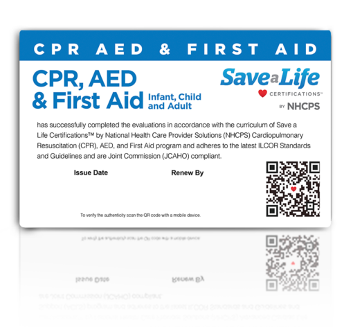 CPR, AED & First Aid Certification