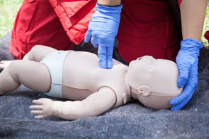 infant cpr compression