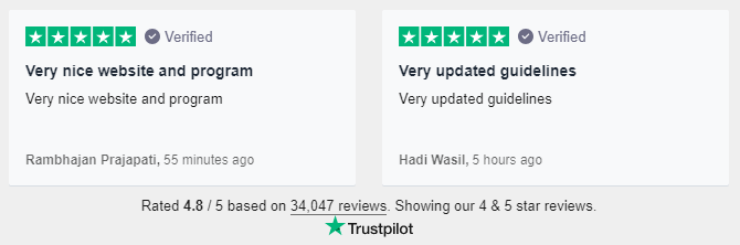 TrustPilot Customer Review