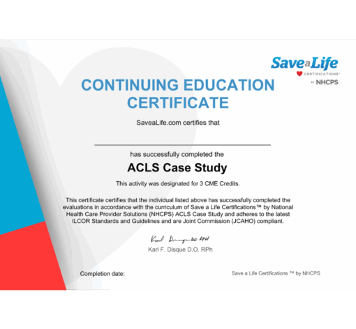 ACLS Case Study