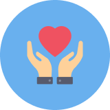 heart hands icon